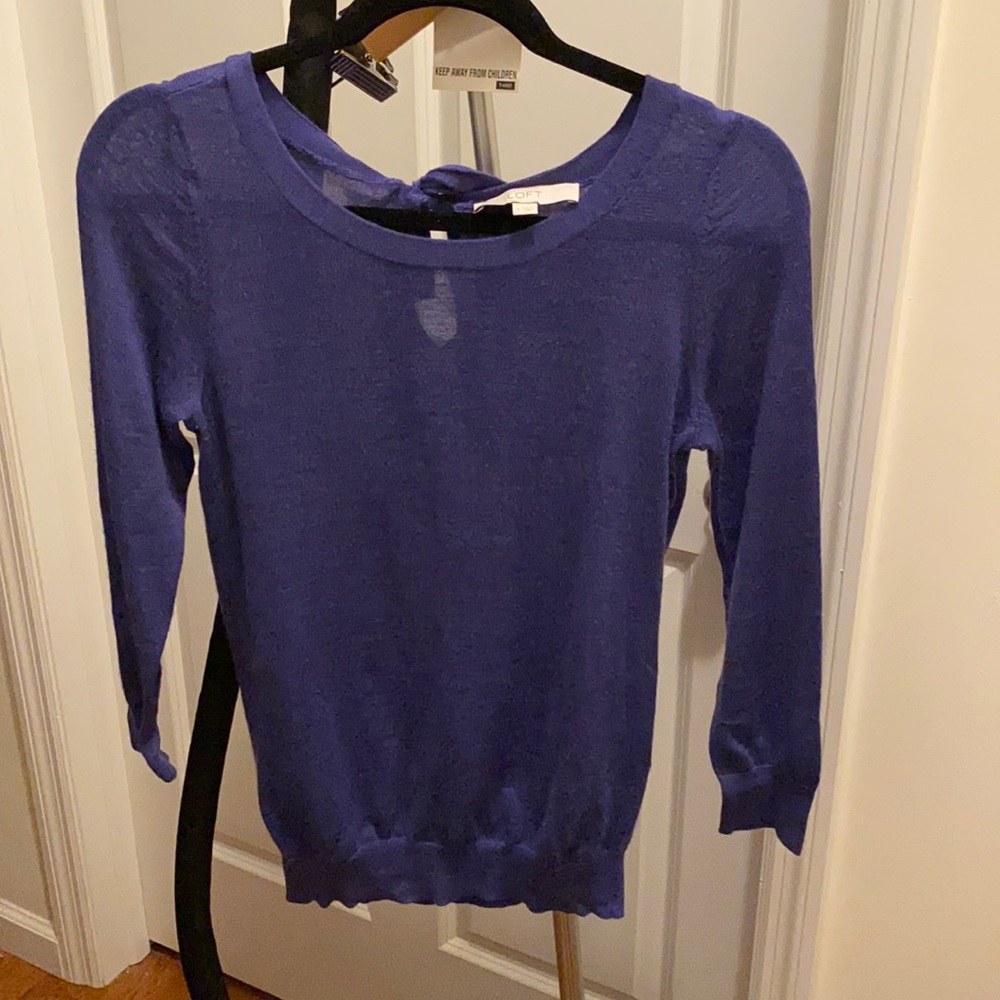 Loft bow back sweater